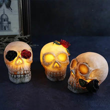 将图片加载到图库查看器，Halloween Resin Skull LED Night Light Decorative Light
