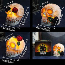 将图片加载到图库查看器，Halloween Resin Skull LED Night Light Decorative Light
