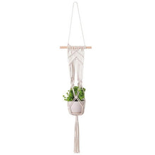 Load image into Gallery viewer, Hand Woven Macrame Tapestry Plant Hanger Holder

