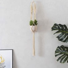 Load image into Gallery viewer, Hand Woven Macrame Tapestry Plant Hanger Holder
