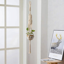 Load image into Gallery viewer, Hand Woven Macrame Tapestry Plant Hanger Holder
