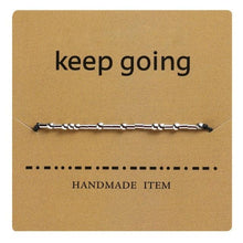 Load image into Gallery viewer, Handmade Beads Black String Bracelet With I Love You Lettering Cardboard Creative Charm Jewelry Couples Matching Bracelets Gifts For Couples Mom Daughter Best Friend 16-25cm

