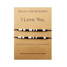 将图片加载到图库查看器，Handmade Bracelet Couples Matching For Him Or Her Couple Relationship Jewelry Anniversary Valentines Day Gifts For Men Women Boyfriend Husband Eternal Love Charms Adjustable Jewelry Gifts For Lover
