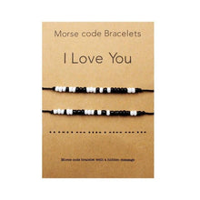 将图片加载到图库查看器，Handmade Bracelet Couples Matching For Him Or Her Couple Relationship Jewelry Anniversary Valentines Day Gifts For Men Women Boyfriend Husband Eternal Love Charms Adjustable Jewelry Gifts For Lover
