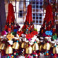 Load image into Gallery viewer, Handmade Copper Wind Chimes Hanging Ethnic Wind Bronze Bell Wood Fish Pendant Mobile Wind Chime Home Garden Outdoor Living Decoration Wind Bells Handmade Pendants For Birthday Gift &amp; Home Decors
