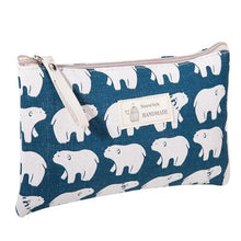 Load image into Gallery viewer, Handmade Retro Pencil Case Large Capacity Stationary Case Cool Stylish Printed Pouch For Office
