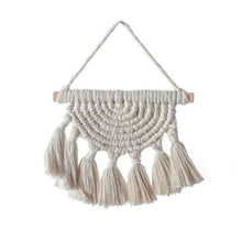 Load image into Gallery viewer, Handmade Wall Art Home Wall Decor Woven Hanging Tapestry Tassel Wind Chimes Wall Hanging Ornaments  Hand Macrame Wall  For Wall Wedding Living Room Gallery Patio Apartment Yard Decor
