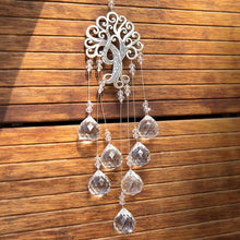 将图片加载到图库查看器，Hanging Crystal With Ball Prism Rainbow Maker Tree of Life Decor For Garden Window Rainbow Maker with Chain for Easy Hanging Outdoor Home Kids Room Window
