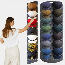 Load image into Gallery viewer, Hanging Hat Organizers For Baseball Cap Felt Storage Holders
