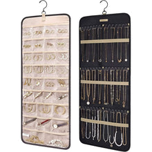 Load image into Gallery viewer, Hanging Jewelry Organizer Storage Roll
