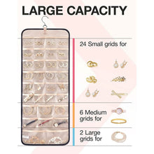 Load image into Gallery viewer, Hanging Jewelry Organizer Storage Roll

