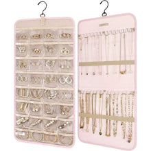 Load image into Gallery viewer, Hanging Jewelry Organizer Storage Roll
