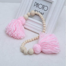 Load image into Gallery viewer, Hanging Nordic Wooden Beads Ornament Double Star Moon Kids Room Decoration Baby Crib Tent Hanging Pendant Wall Decor Photography Props Baby Mobile For Crib Moon and Stars Baby Nursery Ceiling Crib Mobile Kids Room Hanging Decor
