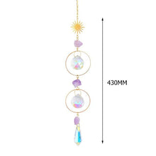 Load image into Gallery viewer, Hanging Sun Catcher Moon Light With Chain Pendant Ornament Crystal Balls  Catcher Wind-chime Rainbow Maker Crystal Hanging  Window Curtain Chandelier Outdoor Garden Home Decor Christmas Day Party Wedding Decoration
