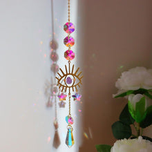Load image into Gallery viewer, Hanging Sun Catcher Moon Light With Chain Pendant Ornament Crystal Balls  Catcher Wind-chime Rainbow Maker Crystal Hanging  Window Curtain Chandelier Outdoor Garden Home Decor Christmas Day Party Wedding Decoration
