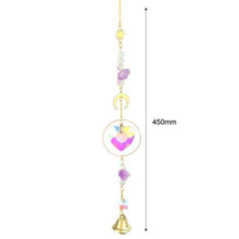 Load image into Gallery viewer, Hanging Sun Catcher Moon Light With Chain Pendant Ornament Crystal Balls  Catcher Wind-chime Rainbow Maker Crystal Hanging  Window Curtain Chandelier Outdoor Garden Home Decor Christmas Day Party Wedding Decoration
