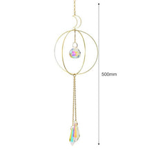 Load image into Gallery viewer, Hanging Sun Catcher Moon Light With Chain Pendant Ornament Crystal Balls  Catcher Wind-chime Rainbow Maker Crystal Hanging  Window Curtain Chandelier Outdoor Garden Home Decor Christmas Day Party Wedding Decoration
