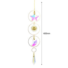 Load image into Gallery viewer, Hanging Sun Catcher Moon Light With Chain Pendant Ornament Crystal Balls  Catcher Wind-chime Rainbow Maker Crystal Hanging  Window Curtain Chandelier Outdoor Garden Home Decor Christmas Day Party Wedding Decoration
