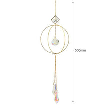 Load image into Gallery viewer, Hanging Sun Catcher Moon Light With Chain Pendant Ornament Crystal Balls  Catcher Wind-chime Rainbow Maker Crystal Hanging  Window Curtain Chandelier Outdoor Garden Home Decor Christmas Day Party Wedding Decoration
