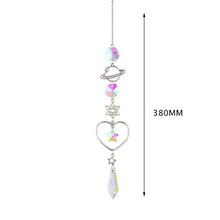 Load image into Gallery viewer, Hanging Sun Catcher Moon Light With Chain Pendant Ornament Crystal Balls  Catcher Wind-chime Rainbow Maker Crystal Hanging  Window Curtain Chandelier Outdoor Garden Home Decor Christmas Day Party Wedding Decoration
