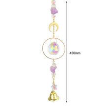 Load image into Gallery viewer, Hanging Sun Catcher Moon Light With Chain Pendant Ornament Crystal Balls  Catcher Wind-chime Rainbow Maker Crystal Hanging  Window Curtain Chandelier Outdoor Garden Home Decor Christmas Day Party Wedding Decoration
