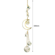 Load image into Gallery viewer, Hanging Sun Catcher Moon Light With Chain Pendant Ornament Crystal Balls  Catcher Wind-chime Rainbow Maker Crystal Hanging  Window Curtain Chandelier Outdoor Garden Home Decor Christmas Day Party Wedding Decoration
