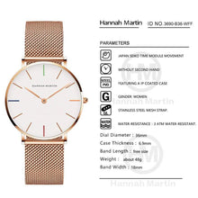 Load image into Gallery viewer, Hannah Martin High Quality Waterproof Ladies Watch
