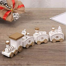 Load image into Gallery viewer, Happy Trees Wooden Christmas Train with Snowman
