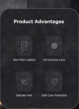 Load image into Gallery viewer, Hard Case Genuine Leather Case Compatible with iPhone Elegant Leather Phone Case For iPhone 12 13 14 Pro Max 14Plus 14 Retro Soft Silicone Case Phone Protection Lens Protection Cover
