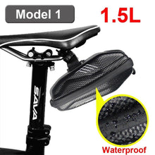 将图片加载到图库查看器，Hard Shell Bicycle Bag Waterproof Cycling Road Bike Tool Bag Night Reflective Bag Bike Accessories Bike Bag Bicycle Bag Under Hard Shell Bike Seat Bag with Silver Reflective Strip Bike Bag For Mountain Road Bike
