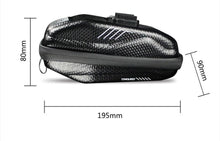 将图片加载到图库查看器，Hard Shell Bicycle Bag Waterproof Cycling Road Bike Tool Bag Night Reflective Bag Bike Accessories Bike Bag Bicycle Bag Under Hard Shell Bike Seat Bag with Silver Reflective Strip Bike Bag For Mountain Road Bike
