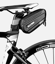 将图片加载到图库查看器，Hard Shell Bicycle Bag Waterproof Cycling Road Bike Tool Bag Night Reflective Bag Bike Accessories Bike Bag Bicycle Bag Under Hard Shell Bike Seat Bag with Silver Reflective Strip Bike Bag For Mountain Road Bike
