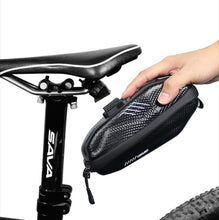 将图片加载到图库查看器，Hard Shell Bicycle Bag Waterproof Cycling Road Bike Tool Bag Night Reflective Bag Bike Accessories Bike Bag Bicycle Bag Under Hard Shell Bike Seat Bag with Silver Reflective Strip Bike Bag For Mountain Road Bike
