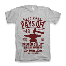 Load image into Gallery viewer, Hard Work Pays Men's Bamboo Viscose/Organic Cotton Short Sleeve Graphic T-Shirt
