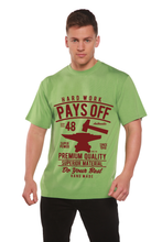 Load image into Gallery viewer, Hard Work Pays Men's Bamboo Viscose/Organic Cotton Short Sleeve Graphic T-Shirt
