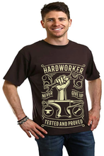 将图片加载到图库查看器，Hard Worker Men's Bamboo Viscose/Organic Cotton Short Sleeve Graphic T-Shirt
