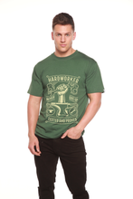 将图片加载到图库查看器，Hard Worker Men's Bamboo Viscose/Organic Cotton Short Sleeve Graphic T-Shirt
