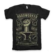 将图片加载到图库查看器，Hard Worker Men's Bamboo Viscose/Organic Cotton Short Sleeve Graphic T-Shirt
