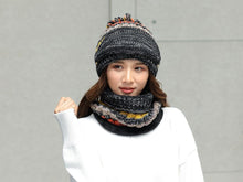 将图片加载到图库查看器，Hat Winter Mask balaclava Hat for girls Scarf Thick Warm Fleece Inside Knitted Hat Thick Mask Warm Full Face Scarf Winter Hats Hiking Face Scarf Balaclava Helmet Liner Cap Soft Sport Reusable Headgear Winter Fishing Warm Mask
