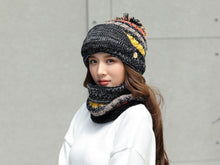 将图片加载到图库查看器，Hat Winter Mask balaclava Hat for girls Scarf Thick Warm Fleece Inside Knitted Hat Thick Mask Warm Full Face Scarf Winter Hats Hiking Face Scarf Balaclava Helmet Liner Cap Soft Sport Reusable Headgear Winter Fishing Warm Mask
