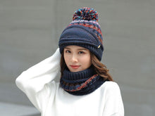 将图片加载到图库查看器，Hat Winter Mask balaclava Hat for girls Scarf Thick Warm Fleece Inside Knitted Hat Thick Mask Warm Full Face Scarf Winter Hats Hiking Face Scarf Balaclava Helmet Liner Cap Soft Sport Reusable Headgear Winter Fishing Warm Mask
