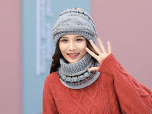 将图片加载到图库查看器，Hat Winter Mask balaclava Hat for girls Scarf Thick Warm Fleece Inside Knitted Hat Thick Mask Warm Full Face Scarf Winter Hats Hiking Face Scarf Balaclava Helmet Liner Cap Soft Sport Reusable Headgear Winter Fishing Warm Mask
