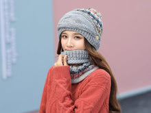将图片加载到图库查看器，Hat Winter Mask balaclava Hat for girls Scarf Thick Warm Fleece Inside Knitted Hat Thick Mask Warm Full Face Scarf Winter Hats Hiking Face Scarf Balaclava Helmet Liner Cap Soft Sport Reusable Headgear Winter Fishing Warm Mask
