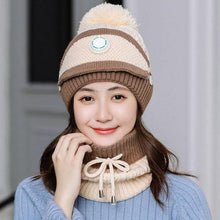 将图片加载到图库查看器，Hat Winter Mask balaclava Hat for girls Scarf Thick Warm Fleece Inside Knitted Hat Thick Mask Warm Full Face Scarf Winter Hats Hiking Face Scarf Balaclava Helmet Liner Cap Soft Sport Reusable Headgear Winter Fishing Warm Mask
