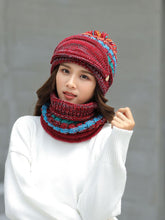 将图片加载到图库查看器，Hat Winter Mask balaclava Hat for girls Scarf Thick Warm Fleece Inside Knitted Hat Thick Mask Warm Full Face Scarf Winter Hats Hiking Face Scarf Balaclava Helmet Liner Cap Soft Sport Reusable Headgear Winter Fishing Warm Mask
