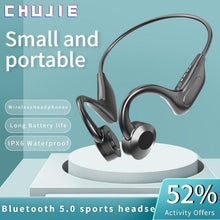 将图片加载到图库查看器，Headphones Bluetooth Headsets Wireless Earbuds Waterproof Earpieces Sports Earphones Business For Redmi Bluetooth Earpiece, Bluetooth Earbuds 5.0, Single Wireless Earphone w/Upgraded CVC8.0 Noise Reduction for Work, 10 Hours Talking Time, Waterproof
