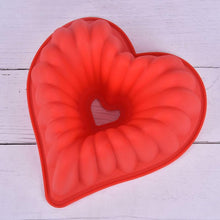 将图片加载到图库查看器，Heart Love Jelly Silicone Cake Mould Mold Baking 3D Decorating Tools Heart Love Cake Mold Trays Silicone Baking Pan  Mold Baking Cake Pan For Bread Muffin Cake Baking Tools For Kitchen
