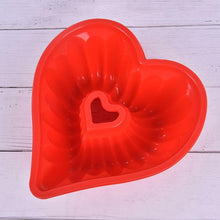 将图片加载到图库查看器，Heart Love Jelly Silicone Cake Mould Mold Baking 3D Decorating Tools Heart Love Cake Mold Trays Silicone Baking Pan  Mold Baking Cake Pan For Bread Muffin Cake Baking Tools For Kitchen
