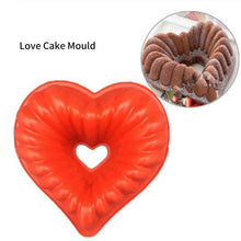 将图片加载到图库查看器，Heart Love Jelly Silicone Cake Mould Mold Baking 3D Decorating Tools Heart Love Cake Mold Trays Silicone Baking Pan  Mold Baking Cake Pan For Bread Muffin Cake Baking Tools For Kitchen
