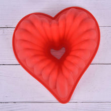 将图片加载到图库查看器，Heart Love Jelly Silicone Cake Mould Mold Baking 3D Decorating Tools Heart Love Cake Mold Trays Silicone Baking Pan  Mold Baking Cake Pan For Bread Muffin Cake Baking Tools For Kitchen
